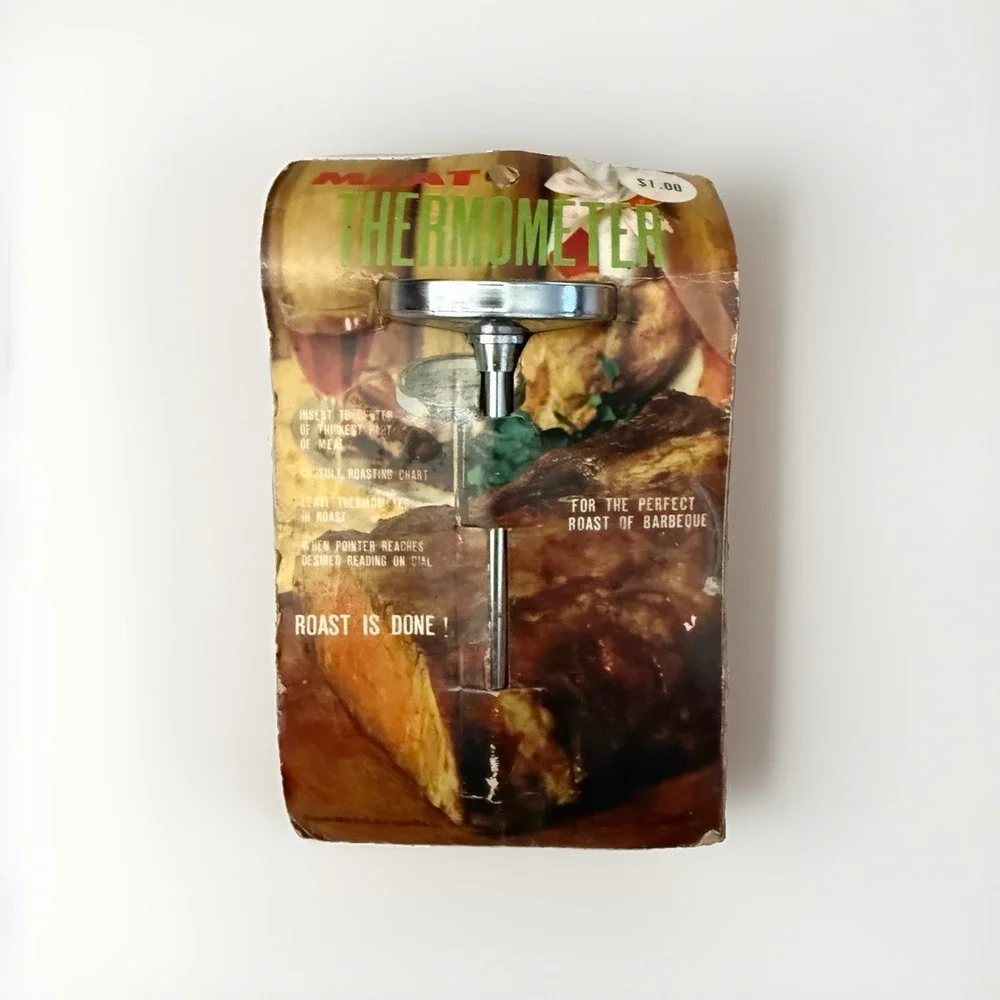 Vintage Meat Thermometer for Roast or Barbeque New In Packaging